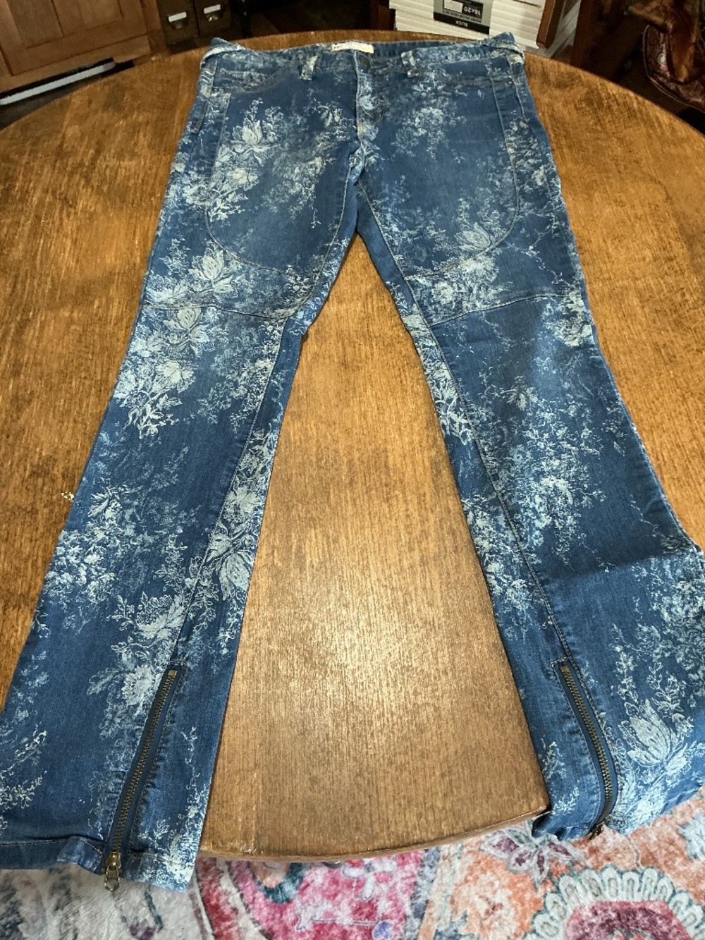 Elle Moto Straight Leg Jeans